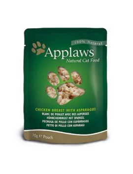 Applaws Natural Cat Blanc de poulet avec asperges sachet 70g