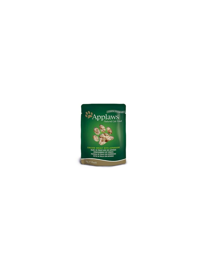 Applaws Natural Cat Blanc de poulet avec asperges sachet 70g