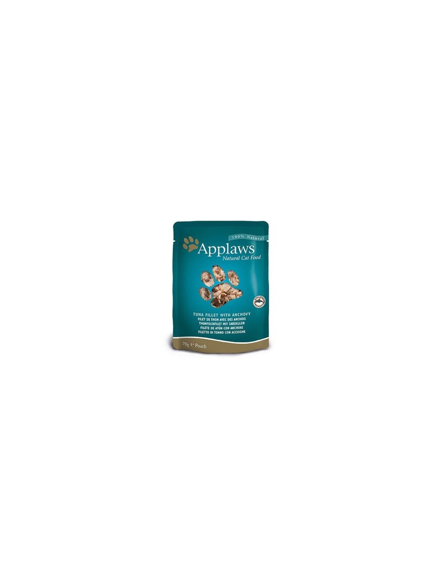 Applaws Natural Cat Filet de thon avec anchois sachet 70g