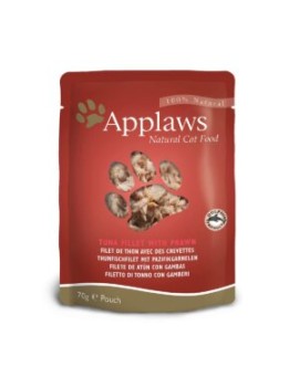 Applaws Natural Cat Filet de thon avec crevettes sachet 70g