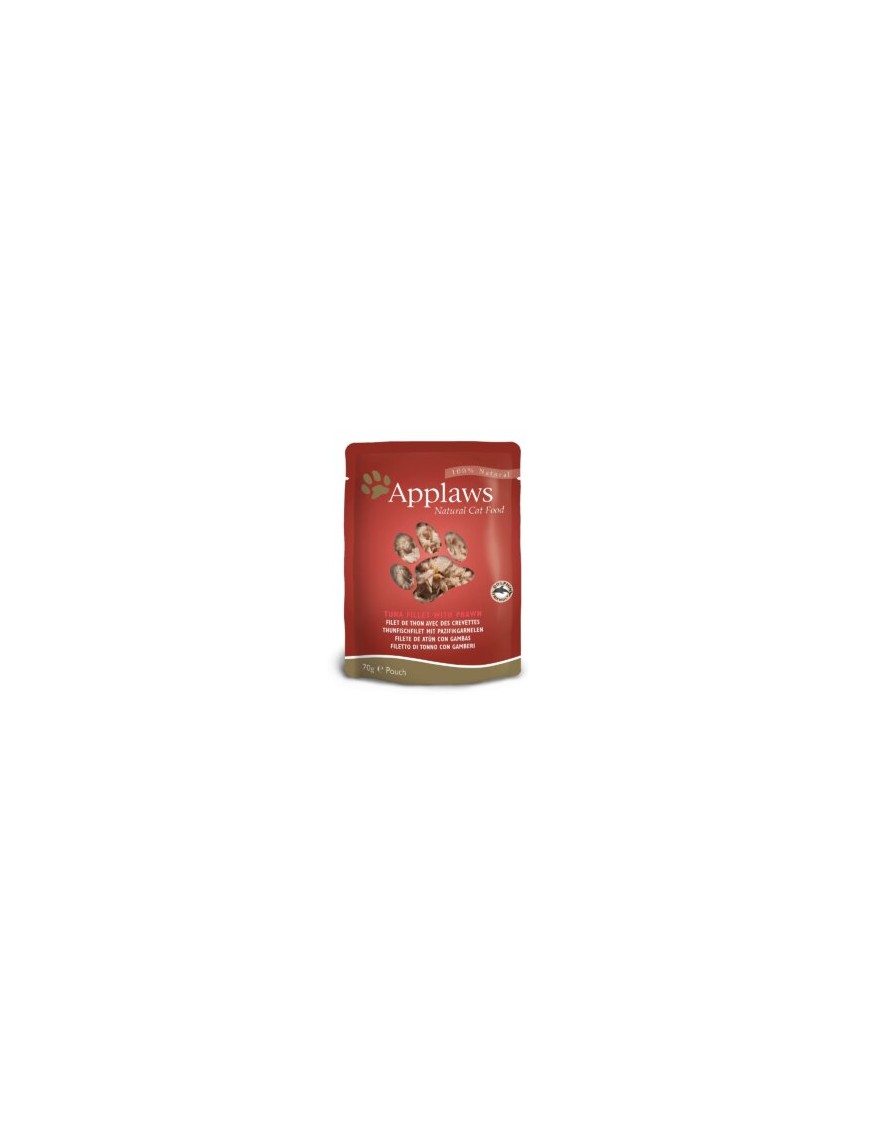 Applaws Natural Cat Filet de thon avec crevettes sachet 70g