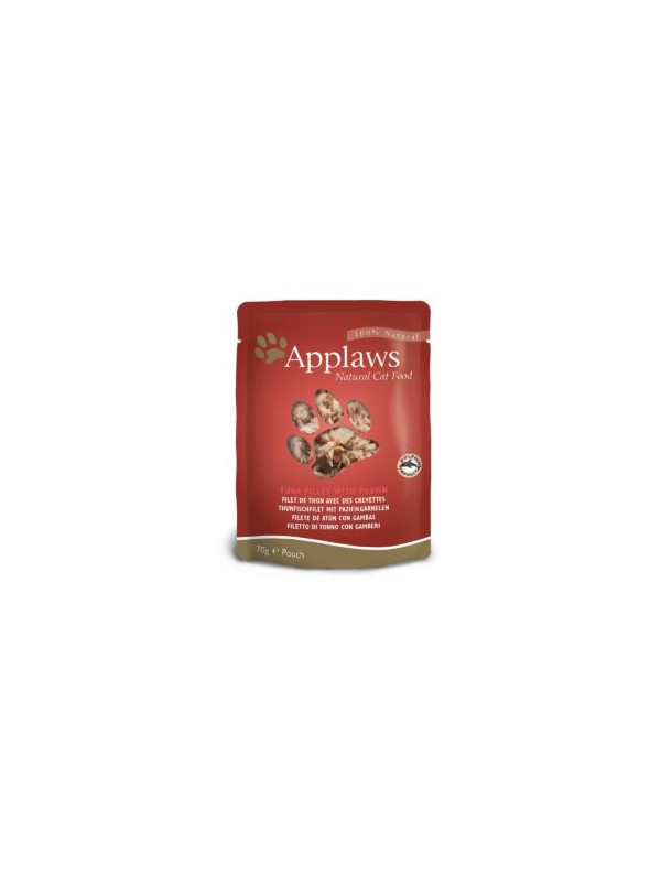 Applaws Natural Cat Filet de thon avec crevettes sachet 70g