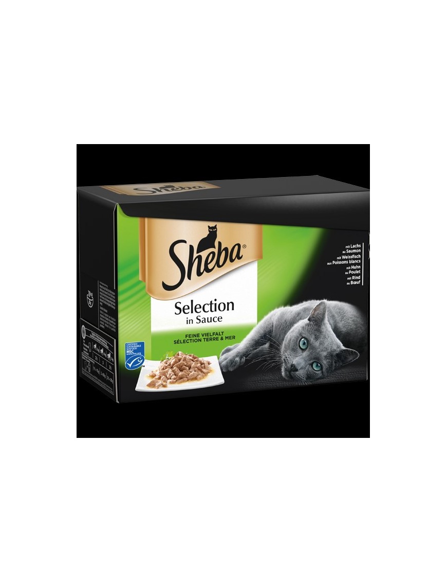 Sheba Délikatesse en sauce Terre et mer 12x85 g