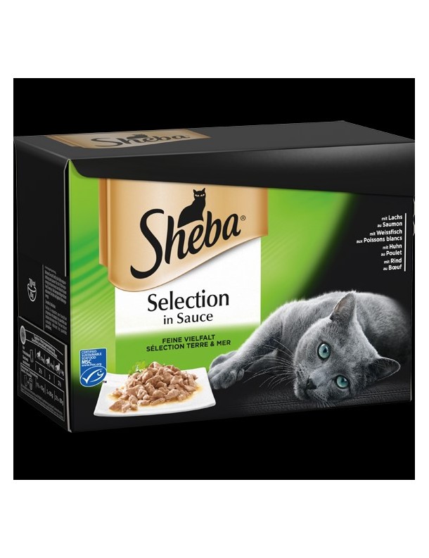 Sheba Délikatesse en sauce Terre et mer 12x85 g