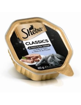 Sheba Classic en terrine Veau et poulet 85 g