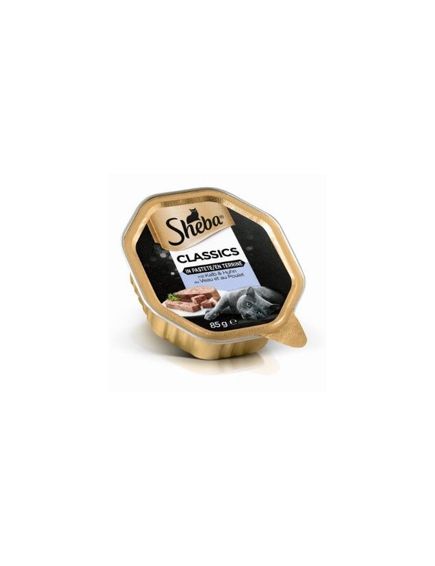 Sheba Classic en terrine Veau et poulet 85 g