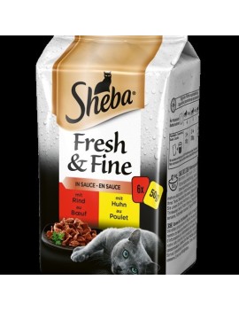 Sheba Fresh & Fine Poulet et boeuf 6x50 g