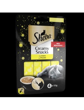 Sheba Creamy snacks Poulet 4x12 g