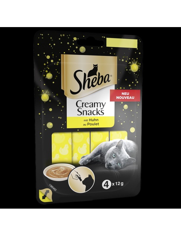Sheba Creamy snacks Poulet 4x12 g