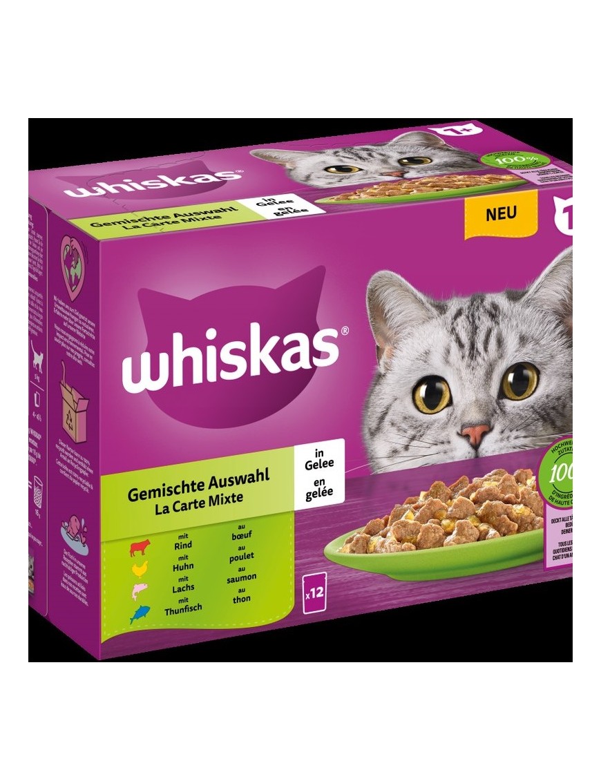 Whiskas Mixed sachet en gelée 12x85 g