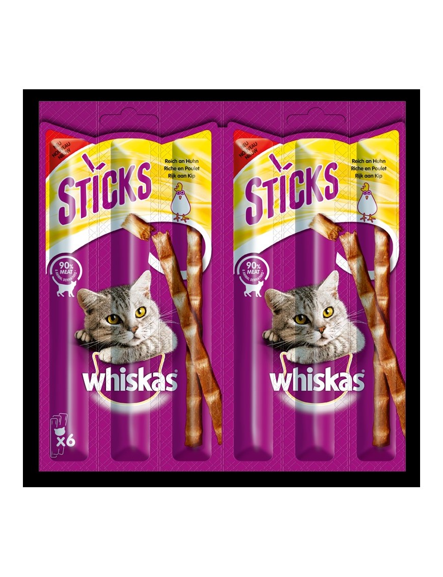 Whiskas Sticks au Poulet 6x6 g