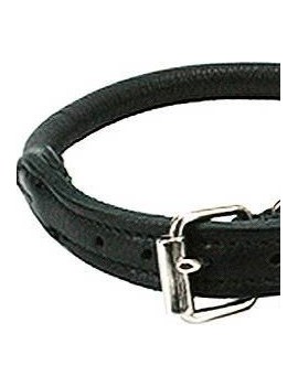 Collier souple, cousu rond, noir