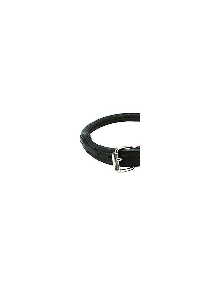 Collier souple, cousu rond, noir