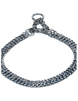 Collier chaîne semi-étrangleur, 2 rangs