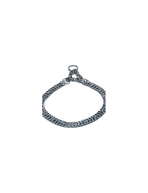Collier chaîne semi-étrangleur, 2 rangs