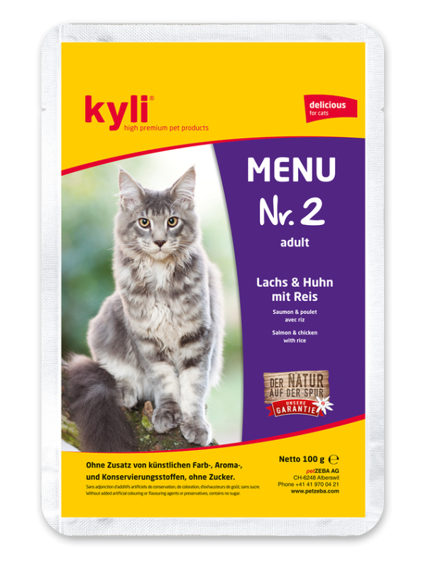 Kyli Menu no 2 Adulte Saumon & poulet 100 g