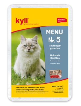 Kyli Menu no 5 Adulte léger Poulet & carottes 100 g