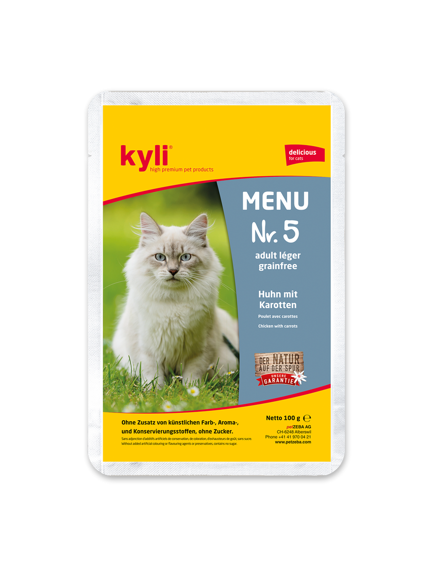 Kyli Menu no 5 Adulte léger Poulet & carottes 100 g