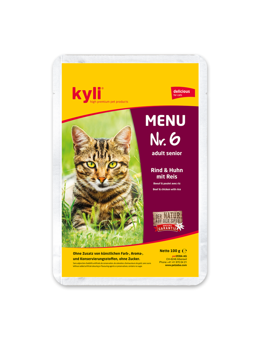 Kyli Menu no 6 Senior Boeuf & poulet 100 g