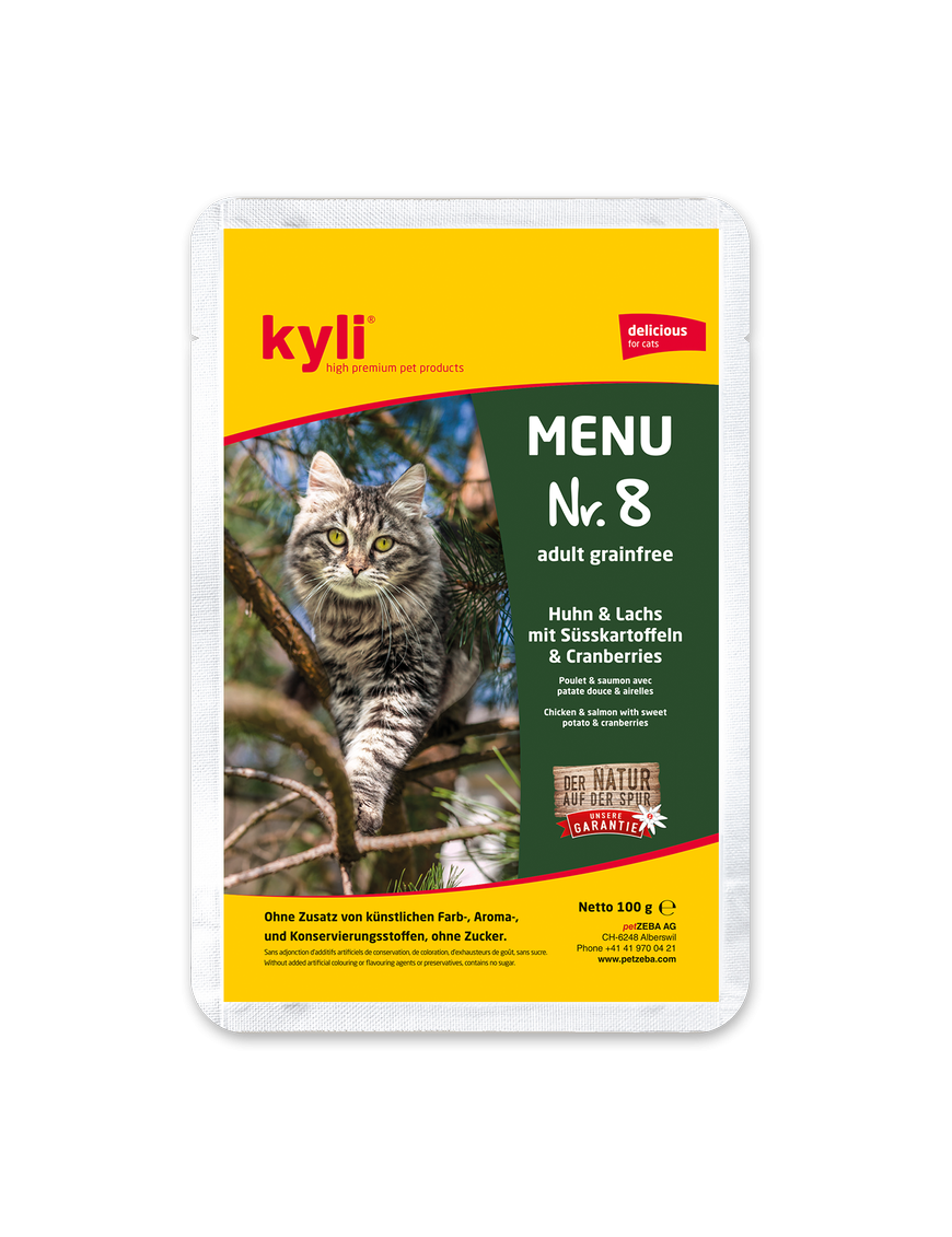 Kyli Menu no 8 Adulte Poulet & saumon 100 g