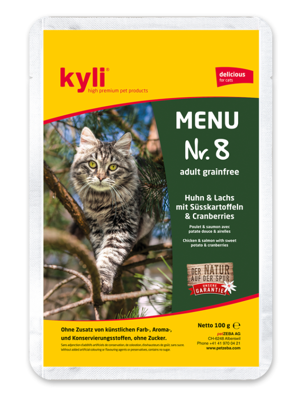Kyli Menu no 8 Adulte Poulet & saumon 100 g