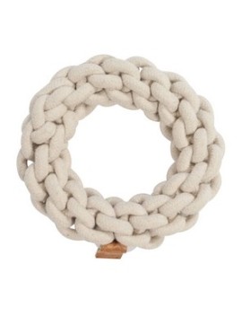Anneau en corde Beige