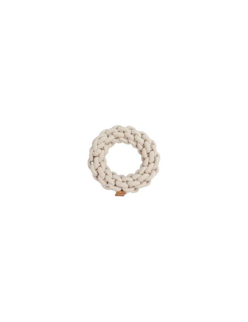 Anneau en corde Beige