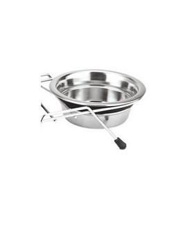 Support avec 2 gamelles en inox