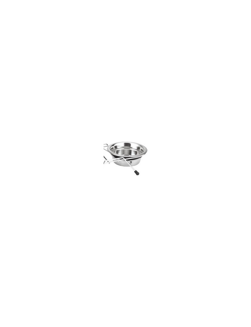Support avec 2 gamelles en inox