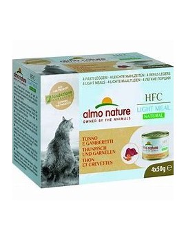 Almo Natural Light Meal Thon et crevettes boîtes 4x50 g