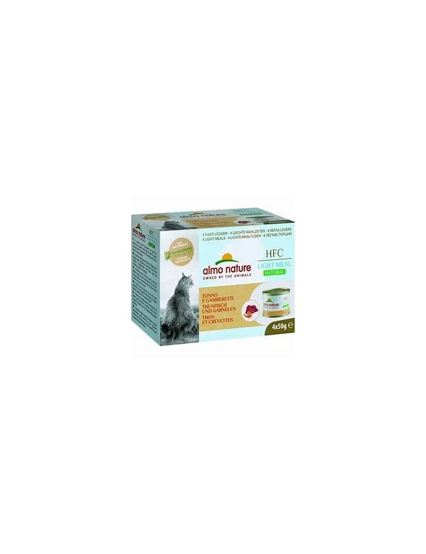 Almo Natural Light Meal Thon et crevettes boîtes 4x50 g