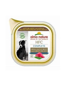 Almo Complete Boeuf Angus irlandais aus haricots verts barquette 85 g
