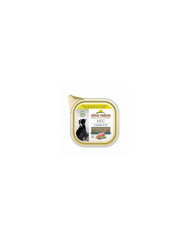 Almo Complete Poulet fermier aux courgettes barquette 85 g