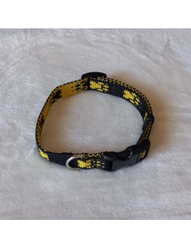 Collier Noir pattes jaunes