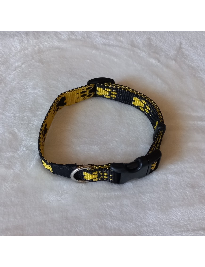 Collier Noir pattes jaunes