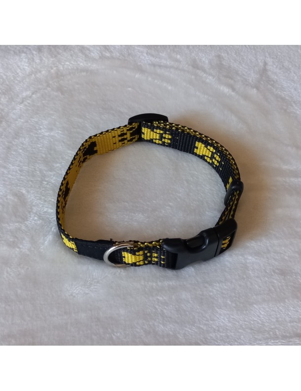 Collier Noir pattes jaunes