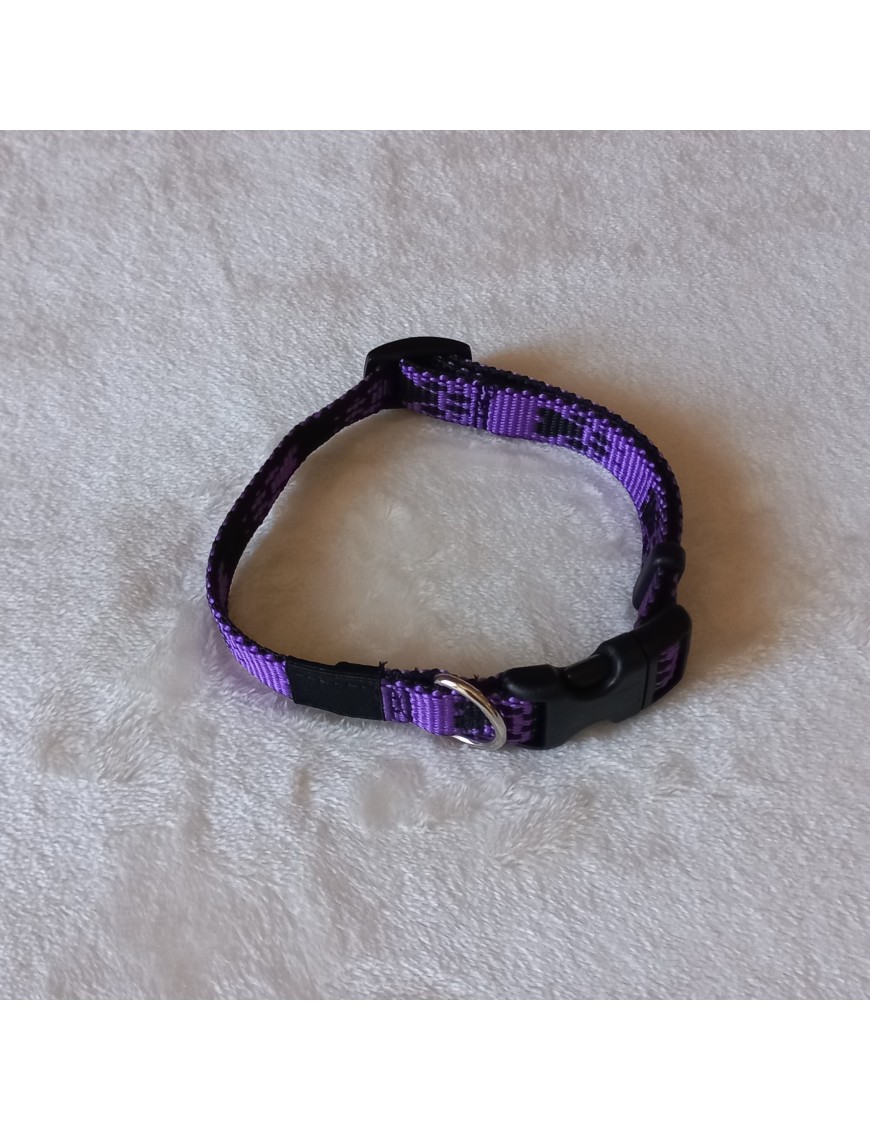 Collier Mauve pattes noires