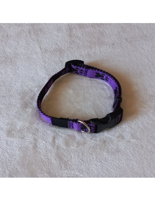 Collier Mauve pattes noires