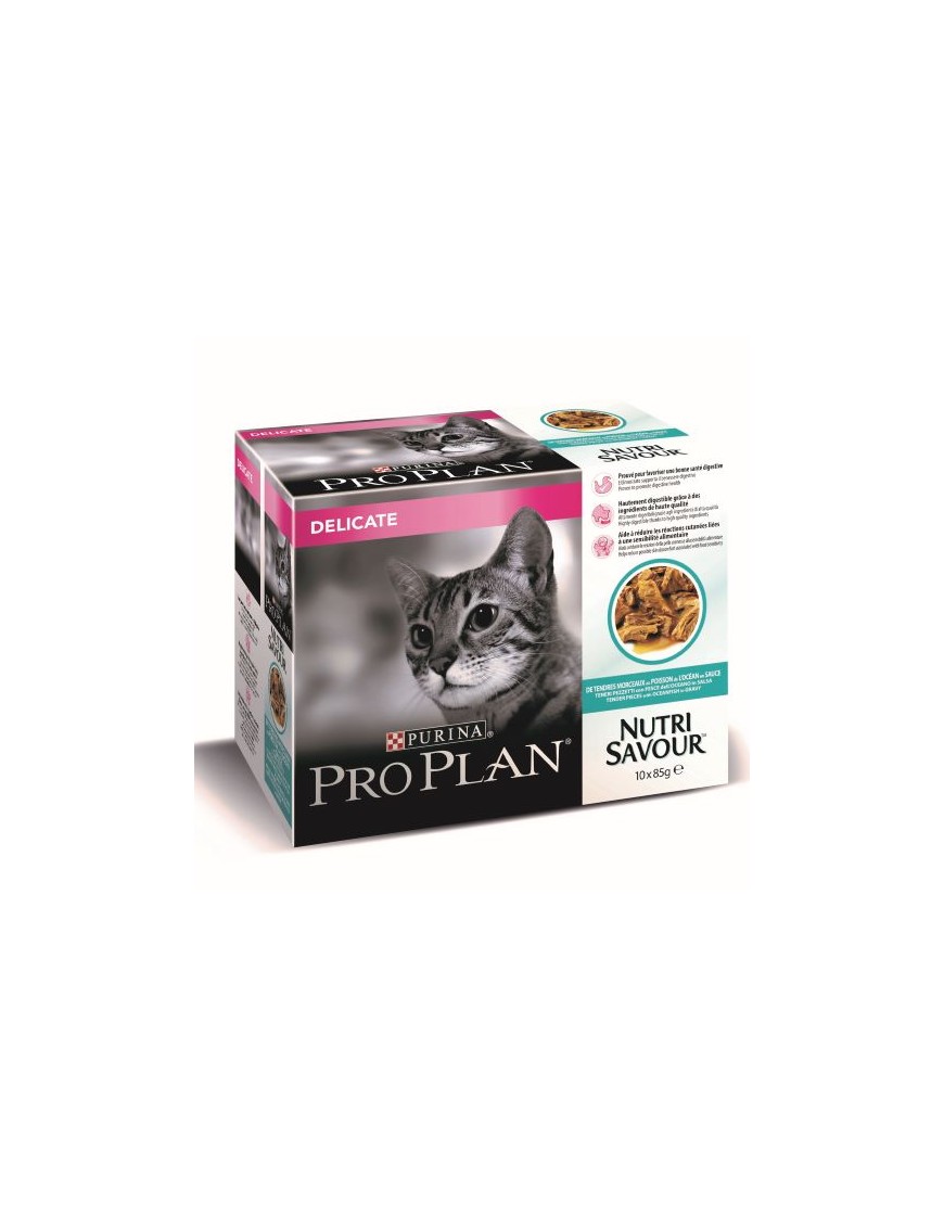 Pro Plan Nutrisavour delicate Poisson 10x85 g