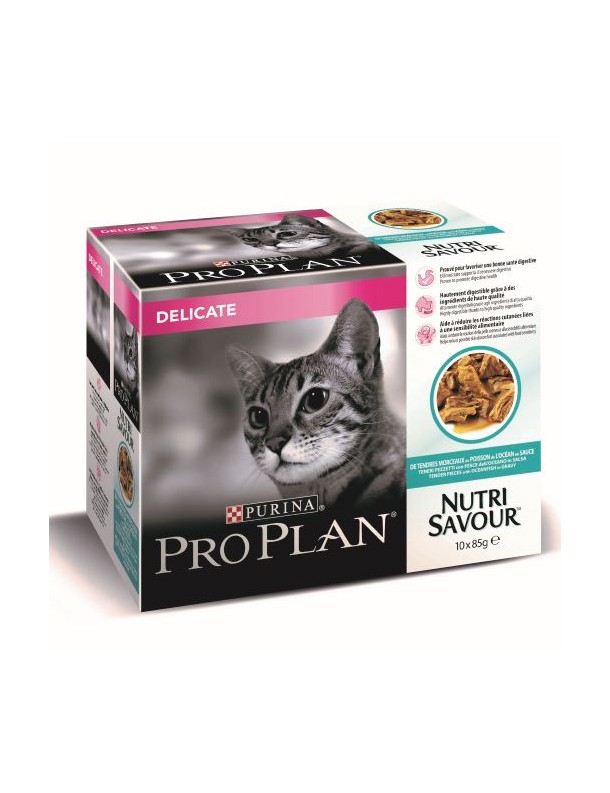 Pro Plan Nutrisavour delicate Poisson 10x85 g