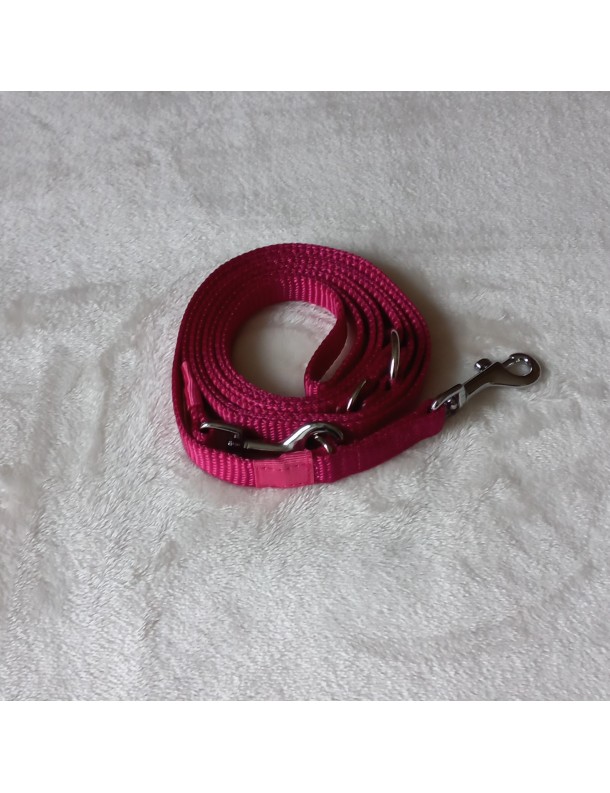 Laisse Fuchsia 3 positions
