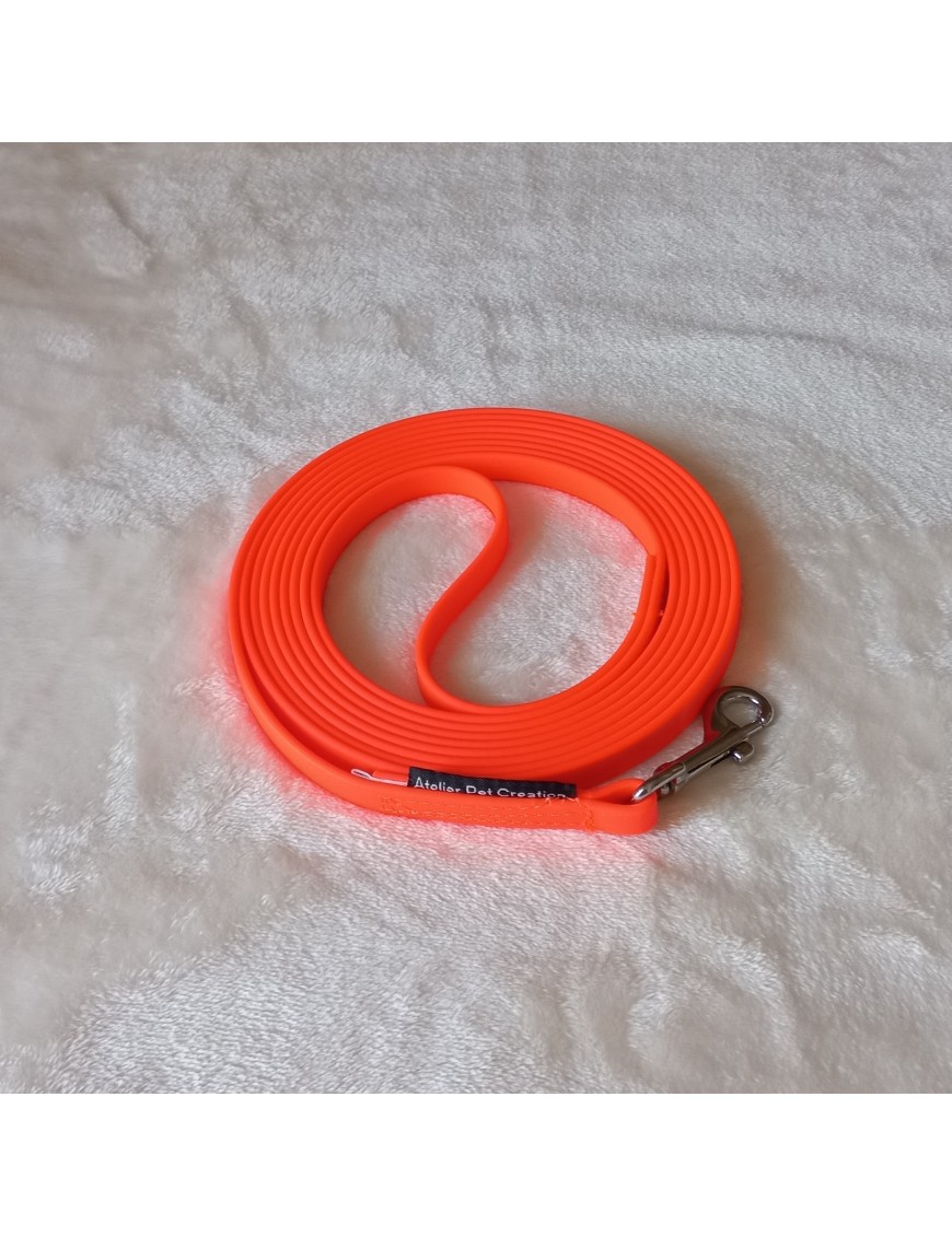 Longe PVC Orange fluo 10 mm