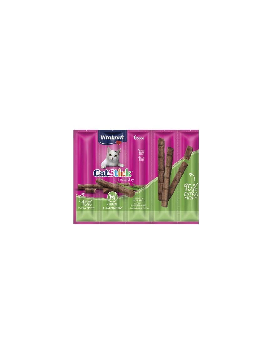CatStick Poulet & Herbe à chat 6x6 g