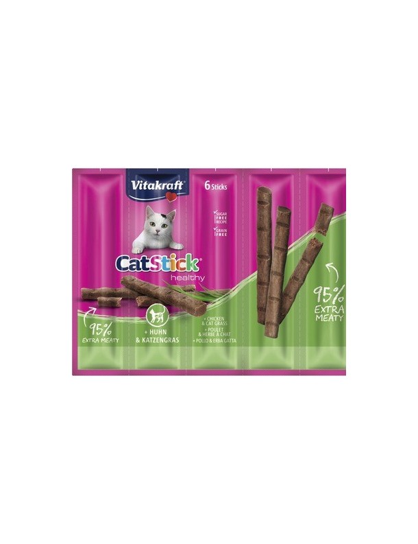 CatStick Poulet & Herbe à chat 6x6 g