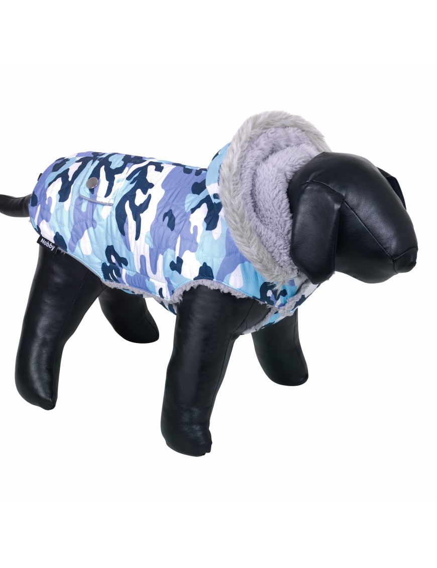 Manteau Polar Camouflage Bleu