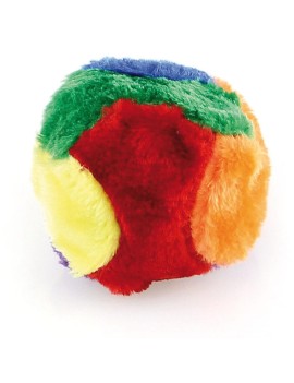 Balle colorée en peluche
