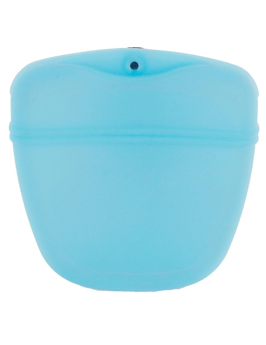 Pochette à friandises en silicone bleu