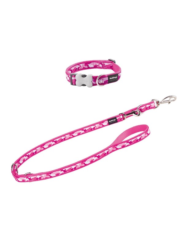 Red Dingo Collier Camouflage, rose
