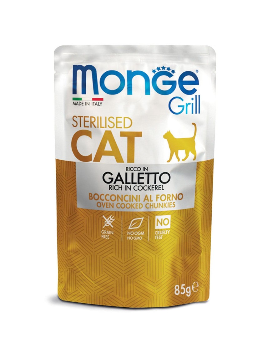 Monge Grill Stérilisé Sachet au poulet, 85 g