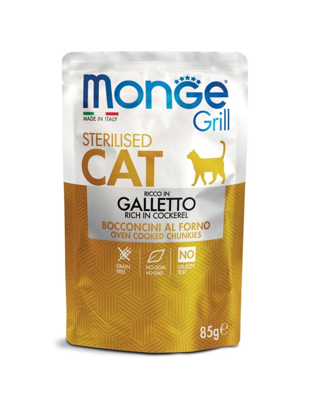 Monge Grill Stérilisé Sachet au poulet, 85 g
